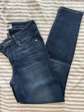 Paige Dark Wash Verdugo Ankle Jeans